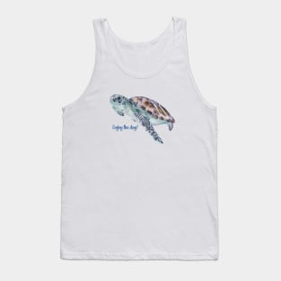 Enjoy The Day With A Sea Turtle Tank Top